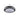 50cm round LED flush-mount ceiling light, faceted acrylic edge, black mounting frame