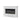 White electric fireplace insert front view with log bed behind glass