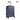 28-inch blue hardside spinner suitcase with combination lock and four wheels