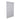 White zebra roller blind with alternating light gray horizontal stripes