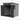 Gray plastic storage shed with open front access and side window under pent roof