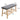 Bamboo shoe storage bench dimensions: 90cm x 34cm x 43cm with gray cushioned top