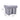 Double cabinet pull-out waste bins: 2 grey containers, 34cm W x 49cm D x 43cm H