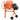 Orange 120 L cement mixer, close view of drum rim and motor side controls