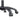 Black rolling casters and curved base on ergonomic office chair
