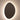 Oval frameless mirror with dimmable LED ring and touch control buttons at bottom