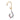 Gold-finish pull-down kitchen faucet with sprayer hose and base valve