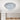 4-tier crystal LED flush-mount ceiling light, round frame with clear accents