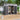 Light grey 237cm outdoor waterproof plastic garden storage shed, open double doors