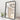 50cm rectangular wall mirror with black metal frame, full-view