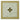 Square gold and cream marble-look PVC floor tile with black diamond mosaic center