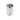 Clear airtight food storage container with dark gray clasp lid