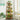 Corner ladder wood shelf rack with 5 tiers, natural wood, for plants & flowers
