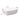 White square countertop sink dimensions: 50.5cm x 38.5cm x 16cm; ridged sides