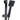 Black handheld shower sprayer with square face and mounting bracket