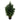 Artificial cypress tree with dense green needles in a black round pot