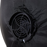 Inflatable blower unit with round fan grille for inflatable decoration