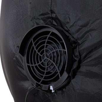 Inflatable blower unit with round fan grille for inflatable decoration