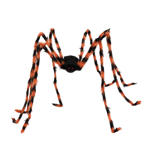 Giant Halloween Spider Web Decoration with Hanging Spider