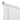 White PVC roller blind headrail with horizontal slats and cord components