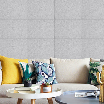 40cm acoustic panels, 12-pack wall tiles in silvery grey for home studio noise reduction