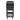 Rear view of 3-tier tool cart with perforated panel and lockable top drawer