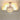 75cm LED semi-recessed ceiling luminaire with round acrylic shades and crystal drop accent