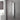 Silver shower tower panel with overhead rain shower head, hose, and side controls