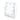 White LED vanity mirror on stand, angled view with round bulbs and touch icon
