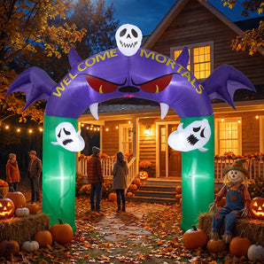 250cm Halloween Devil Archway Inflatable with LED Lights