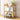 3-tier bamboo book storage shelf, open compartments, natural wood finish