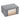 Foldable fabric clothes organizer bag in grey, stacked front storage shelves