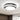 50cm round flush-mount LED ceiling light with faceted acrylic band and black trim