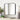 Modern square wall mirror with black aluminum alloy frame, rounded edges