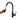Hand pulling black spray hose from kitchen faucet sprayer head