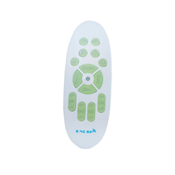 LED ceiling light remote with Bright+ Dim and color temperature buttons