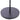 Round weighted base for Double Heads Floor Lamp, dark grey finish
