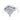 Crystal ceiling light dimensions: 25cm wide, 24cm high, 19cm ceiling