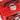 Gasoline generator fuel cap and black top handle on red housing