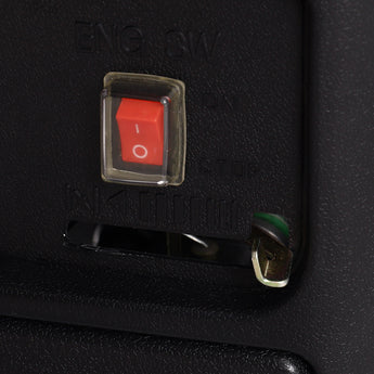 Generator rocker power switch with red ON/OFF lever on black housing