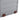 Lockable plastic storage box, light gray body with brown latch handles on front edge