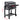 Size diagram of portable charcoal BBQ grill: 45.5 cm wide, 110 cm tall