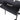 Charcoal grill lid handle and thermometer on front control panel, with side shelf