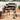 Charcoal BBQ grill with offset smoker, open lid and cooking grate, on wheeled stand
