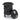 Black 3-in-1 smoker grill with stacked grates, front firebox doors, and lid