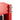 Red press support bracket with threaded bolts for mounting