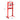 Red 12-ton hydraulic press dimensions: 49cm wide, 132cm tall