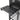 Folding side shelf with hanging hooks on a black charcoal barrel grill