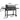 Size diagram for 160 cm wide charcoal barrel grill with side shelves
