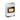 White ceramic gas heater with wheels, front heating grill and burner window
